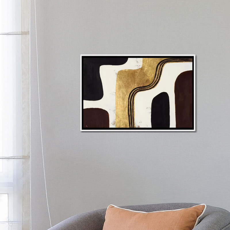 « Retro Africa » par Patricia Pinto-impression, H 26 po x l 18 po x 1,5 po, Toile blanche encadrée, Pas de tapis