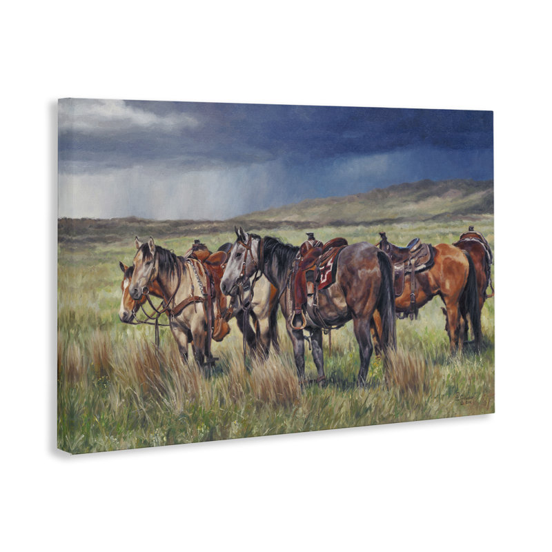 Art mural sur toile Hurry Up & Wait par David Graham, H 16 po x l 24 po