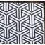 Tapis géométrique moderne en peau de vache gris et beige-1564444543