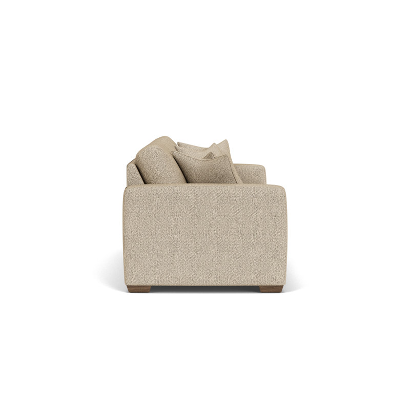 Sofa, Beige Polypropylene/Olefin, 37" H x 92" W x 41" D