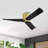 52 In. 3 Abs Blades Indoor Flush Mount Ceiling Fan Without Light-855761852-855761851