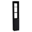 Armoire de rangement en lin avec une porte, armoire de salle de bain haute avec 6 tablettes, pour salle de bain, salon, cuisine-202828157