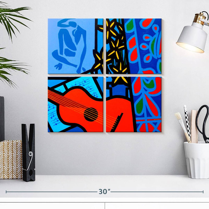 Abarca nature morte avec Matisse II, H 18 po x l 18 po