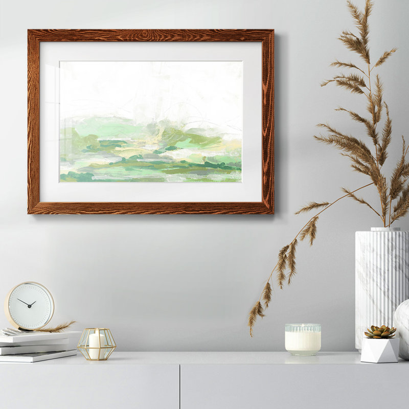 Green Mist Vista I, reproduction d'art sur papier, Érable, H 18 po x l 26 po x P 1,5 po