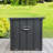 Cypress Backyard Water Resistant Steel Lockable Deck Box with Wheels in Black-100007598