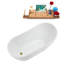 1404.6mm x 718.8mm Freestanding Soaking Acrylic Bathtub-206906362