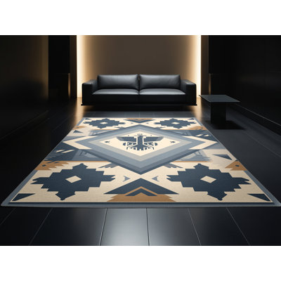 Tapis gris lavable à la machine Ottoline