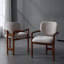 Ensemble de 2 chaises avec accoudoirs rembourrés