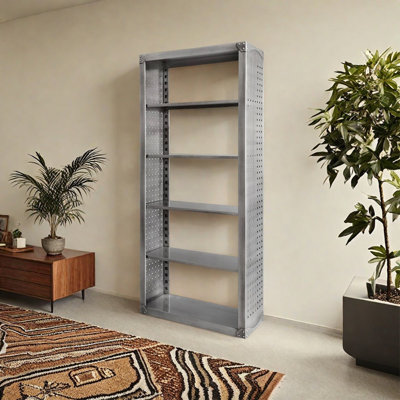 Industrial Style Metal Bookcase