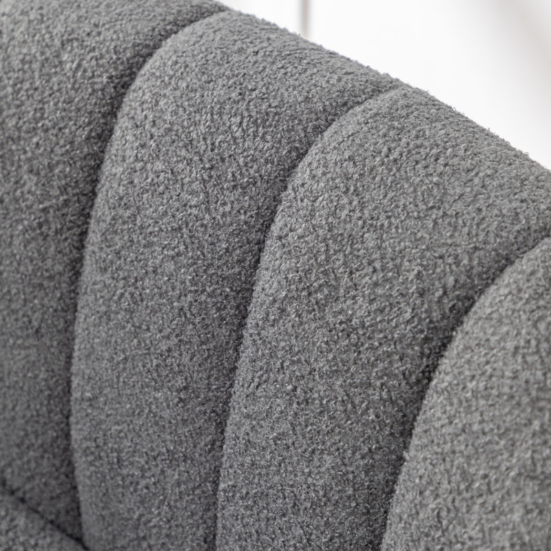 Bula 50'' Upholstered Loveseat, Gray