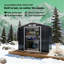 Sh Remise de rangement extérieure en métal】 - Portes coulissantes doubles spacieuses, bonne ventilation, résistant aux intempéries pour les fournitures de jardin / pelouse / piscine