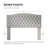 Queen/Full Size Wall Mounted Headboard for Adjustable Bed, Velvet Tufted Upholstered with Sturdy Wooden Legs- Gray-1881806554