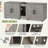 3 In 1 Double-room Hidden Litter Box Cabinet