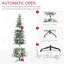 Arbre de Noël artificiel enneigé 7,5 pi
