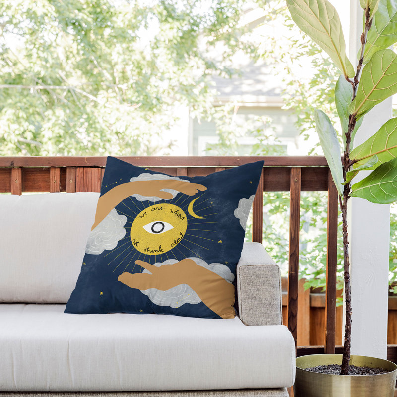 Coussin décoratif intérieur / extérieur en polyester , 20 po x 20 po