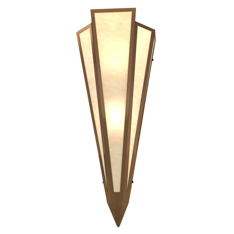 Brum 2 - Light Flush Mounted Sconce, Antique Copper, Sahara Taupe