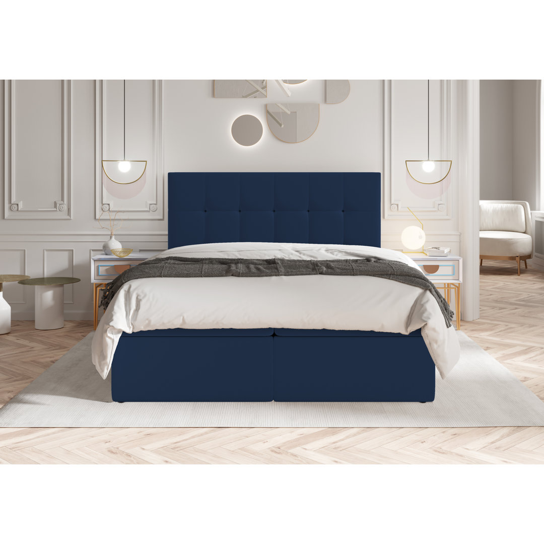 Boxspringbett Bellas mit Topper und Bettkasten