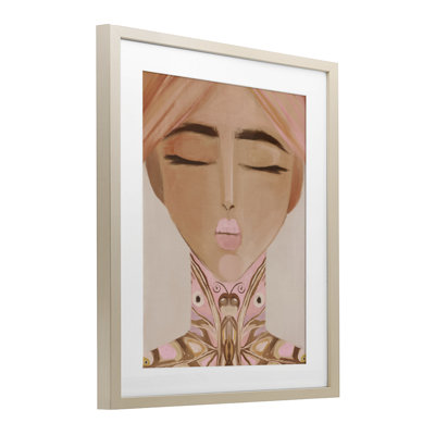 «Lady Butterfly Portrait», reproduction encadrée sous verre, design par Anna Lischenko