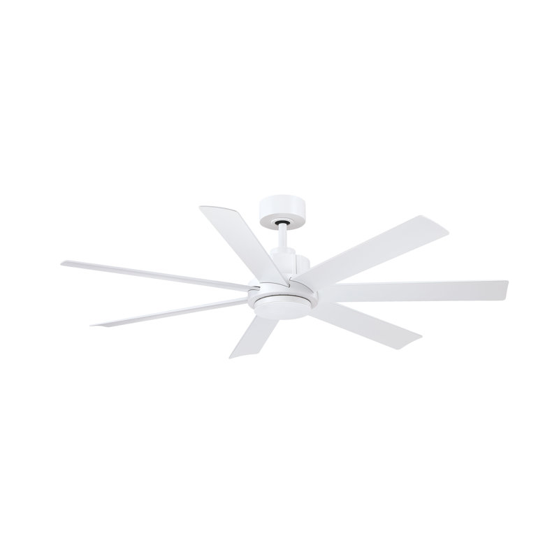 Pendry 56 inch Indoor/Outdoor Ceiling Fan - Matte White, White, White