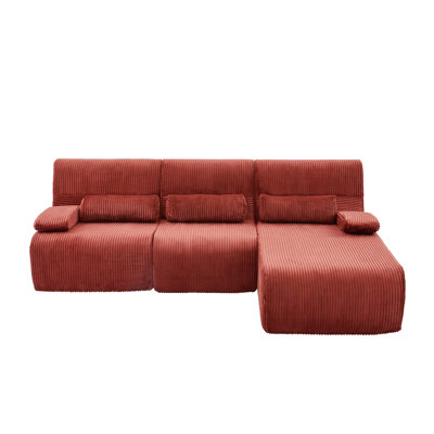 Canapé modulaire moderne de 98 po en L