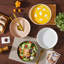 4-Piece 1140ml Sesame Glazed Stoneware Pasta Bowl Set-1687022277