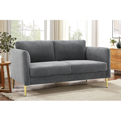 Causeuse moderne, coussins rembourrés moelleux