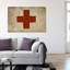 Croix rouge - Impression sur toile-12305246