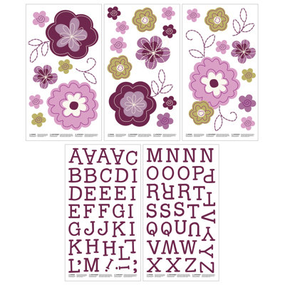 Sticker mural violet