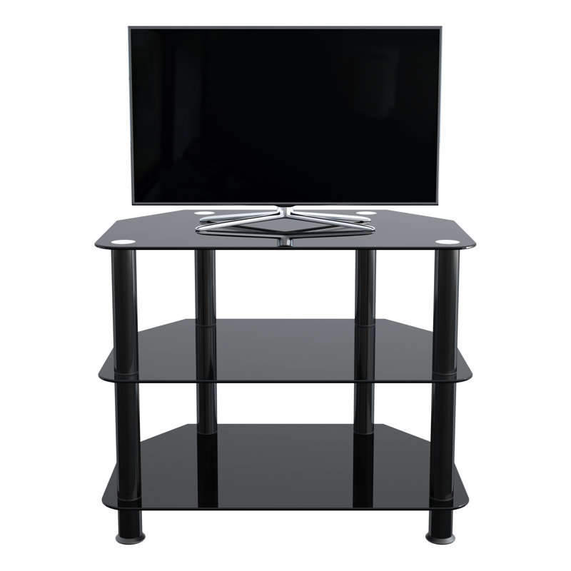 Meuble télé pour téléviseur de 28 po ou moins, Noir / Noir