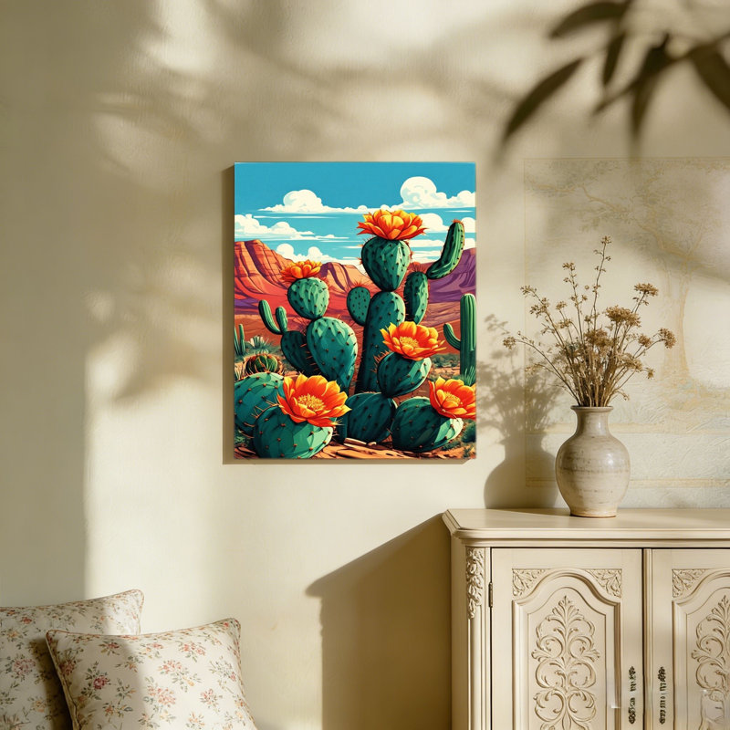 «Southwestern Landscape», reproduction d'art sur toile non encadrée, L 36 po x l 24 po