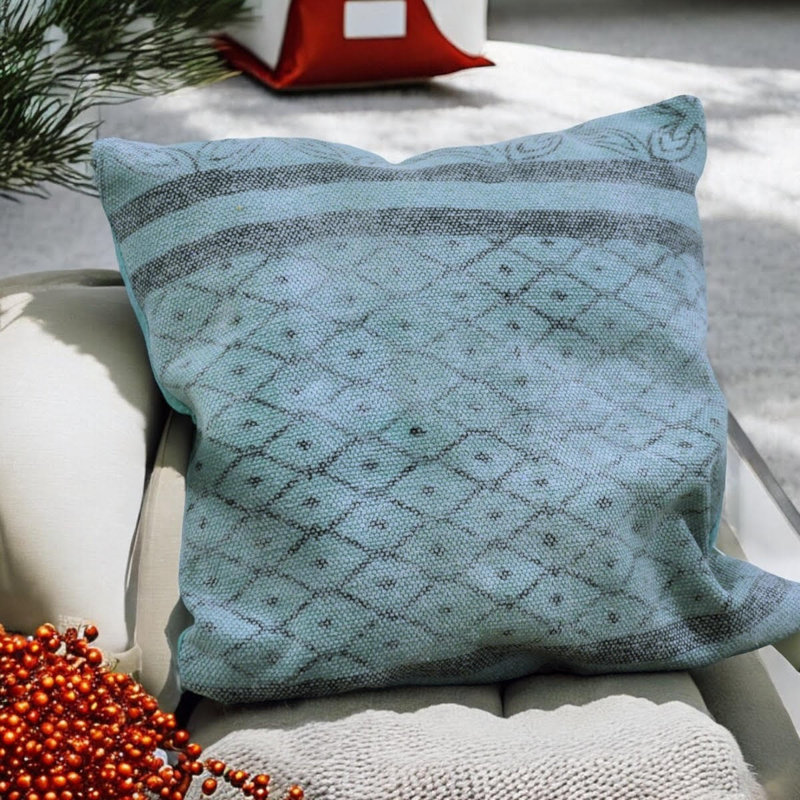 Suffield Ombre Green Square Scatter Pillow Cover