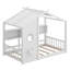 Lit sur pied pour enfant, lit Montessori pour enfants avec tablette de rangement, lit de jeu avec toit-309218279-309218278