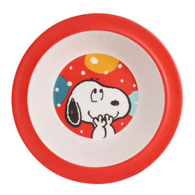 Peanuts Fun Times 5 Piece Kid's Melamine Place Setting Set, Service for 1
