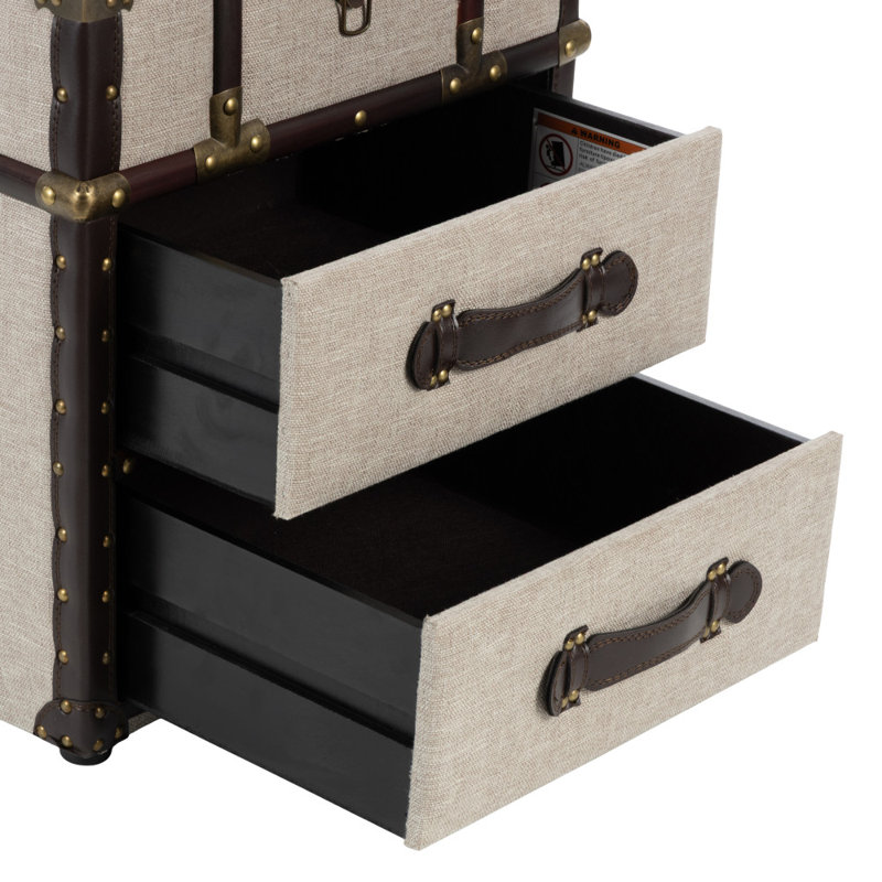 Amelyah Manufactured Wood Accent Trunk