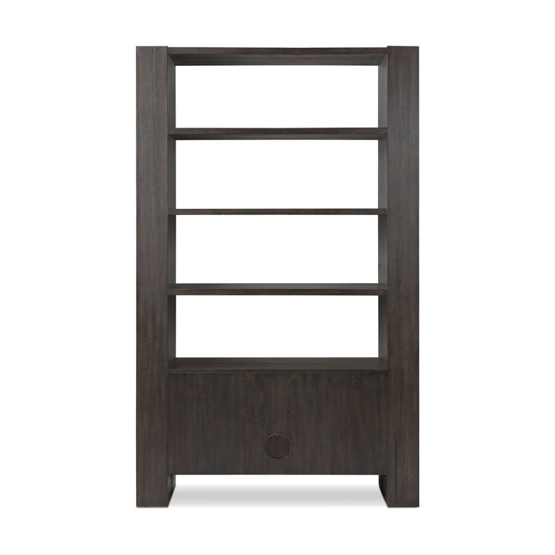 Fisher Bookcase-Smoked Black Veneer, Smoked Black Veneer