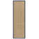 Auckland Bamboo Slat/Seagrass Natural / Blue Area Rug
