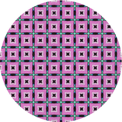 Tapis mauve à motif géométrique