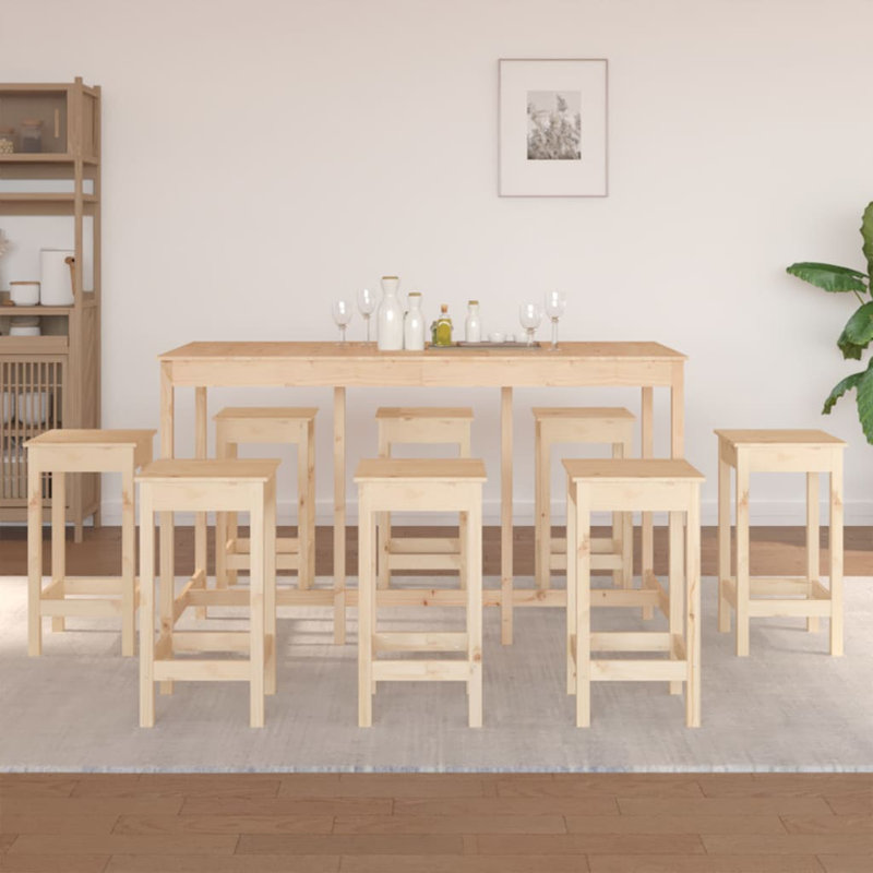 Sagaponack Solid Wood Dining Set, Natural
