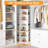 Rotating Shoe Rack Tower 7-Tier Handbag Storage Organizer Display Carousel