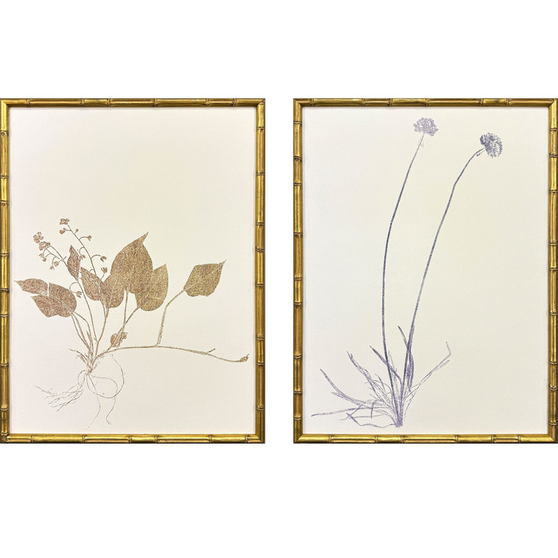Floral Trace II Framed Art