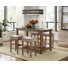 Hendina Counter Height Solid Wood Dining Set