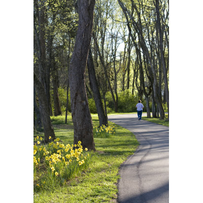 Woman Exercising by Epantha - Wrapped Canvas Print