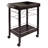 Johnnie Espresso Finish Utility Cart with Wheels, 33.05'' H X 24.30'' W X 18.30'' D
