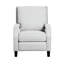 Confortable fauteuil inclinable à dossier poussoir gris, revêtement en chenille gris, fauteuil de salon 1 pièce en gris, structure en bois massif et contreplaqué