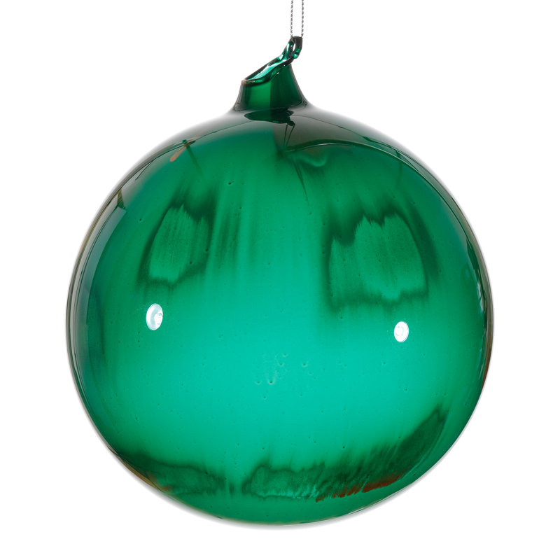 Ornement boule de verre, Vert