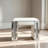 55"Glam Mirrored Vanity Stool for Elevated Room Ambiance