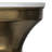 14"W Genuine Marble Top Modern End Table with Sculptural Metal Base, Assembled
