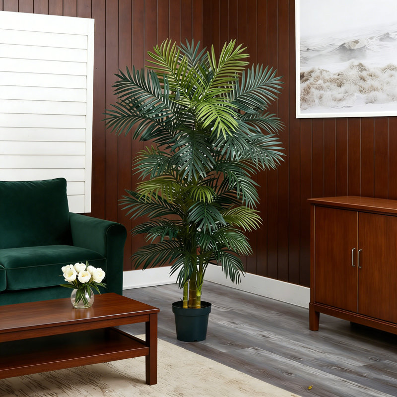 6.5Ft Artificial Golden Cane Palm Tree