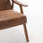 Mid-Century Modern Accent Chair With Solid Wood Frame And Extra-Thick Backrest, Perfect For Living Room, Bedroom, And Reading Nook-156869370