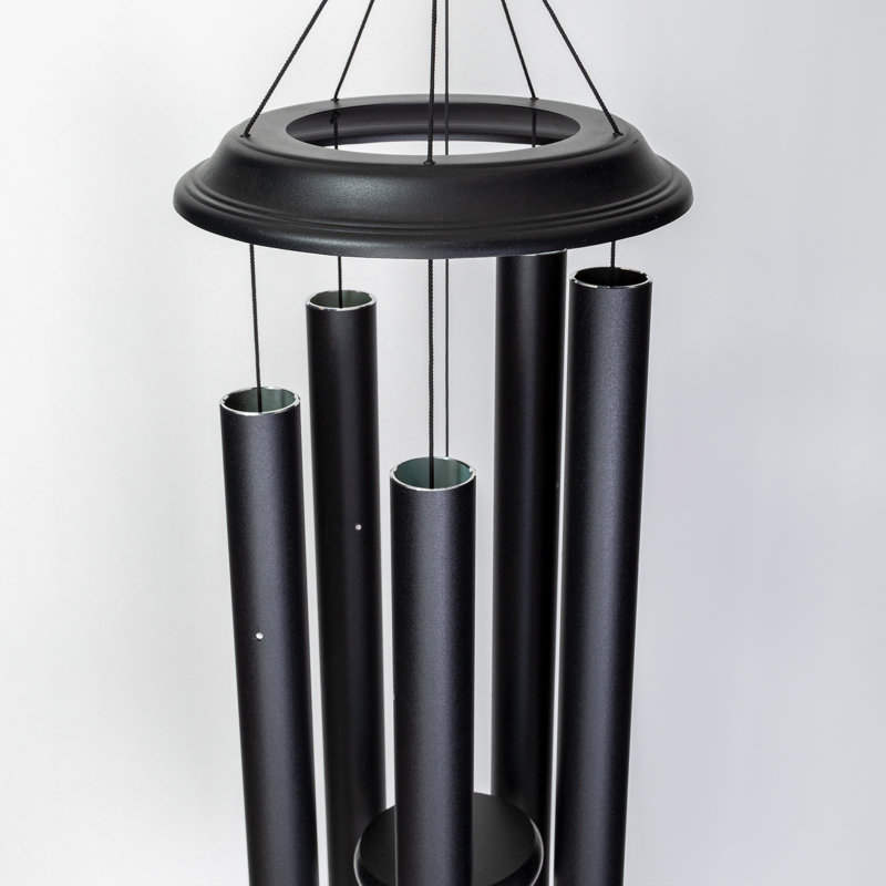 Shenandoah 59" Black Aluminum Wind Chime for Outdoor Decor